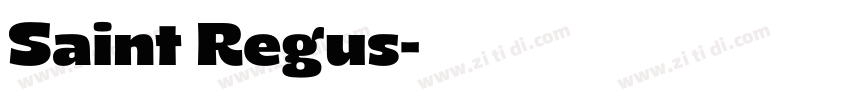Saint Regus字体转换